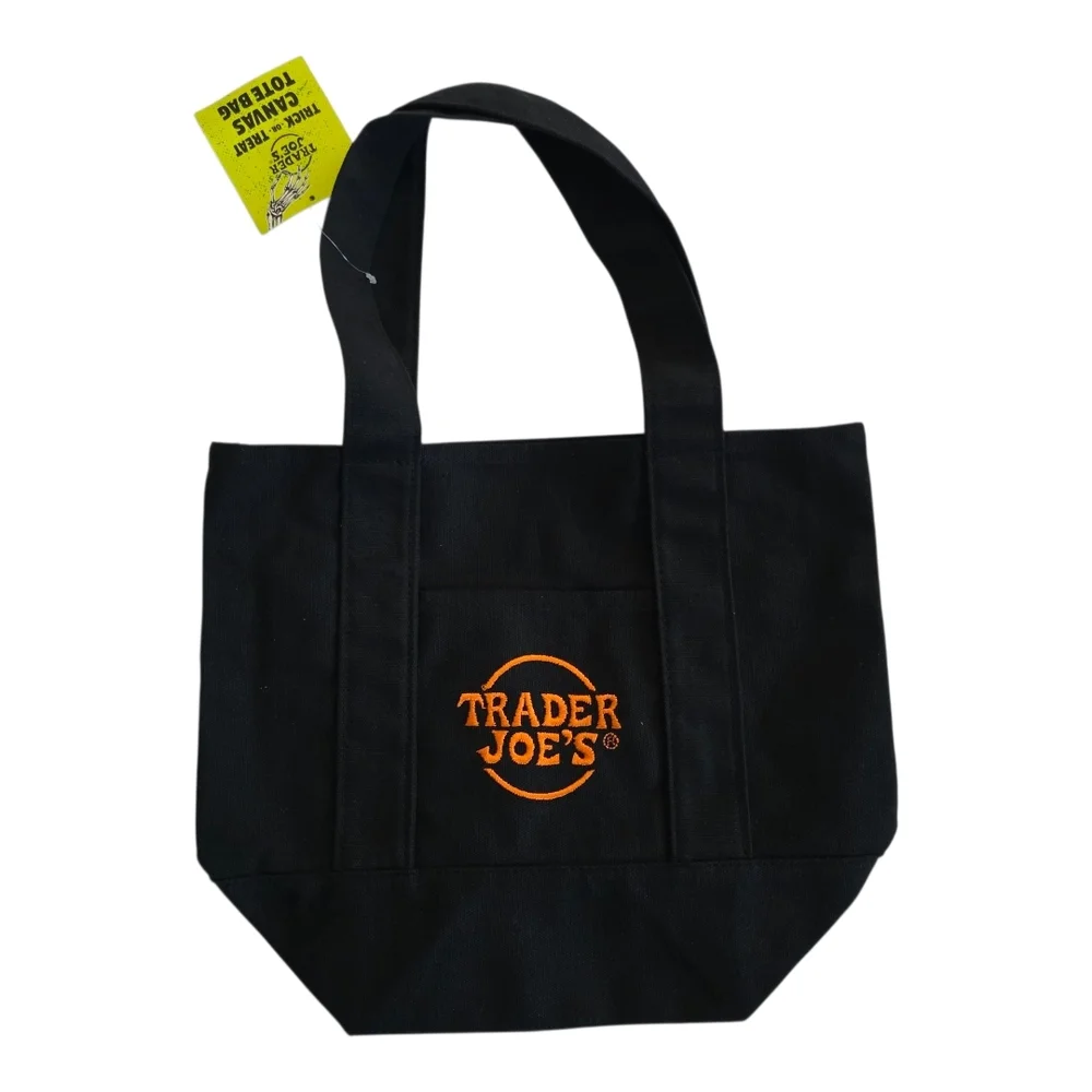 Trader Joe's Canvas Mini Tote Bag-Set Of 4 - Picture 4 of 5